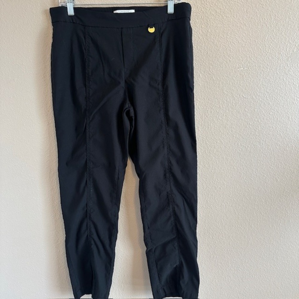 Company Ellen Tracy Women's Pull On Dress Ankle Pants LG Stretch Career Office‎